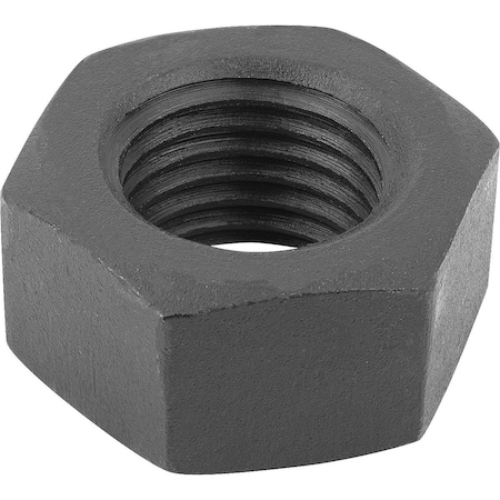 Kipp Hex Nut, M24, Steel, Grade 8, Bright Zinc Plated, 19 mm Ht K1145.24